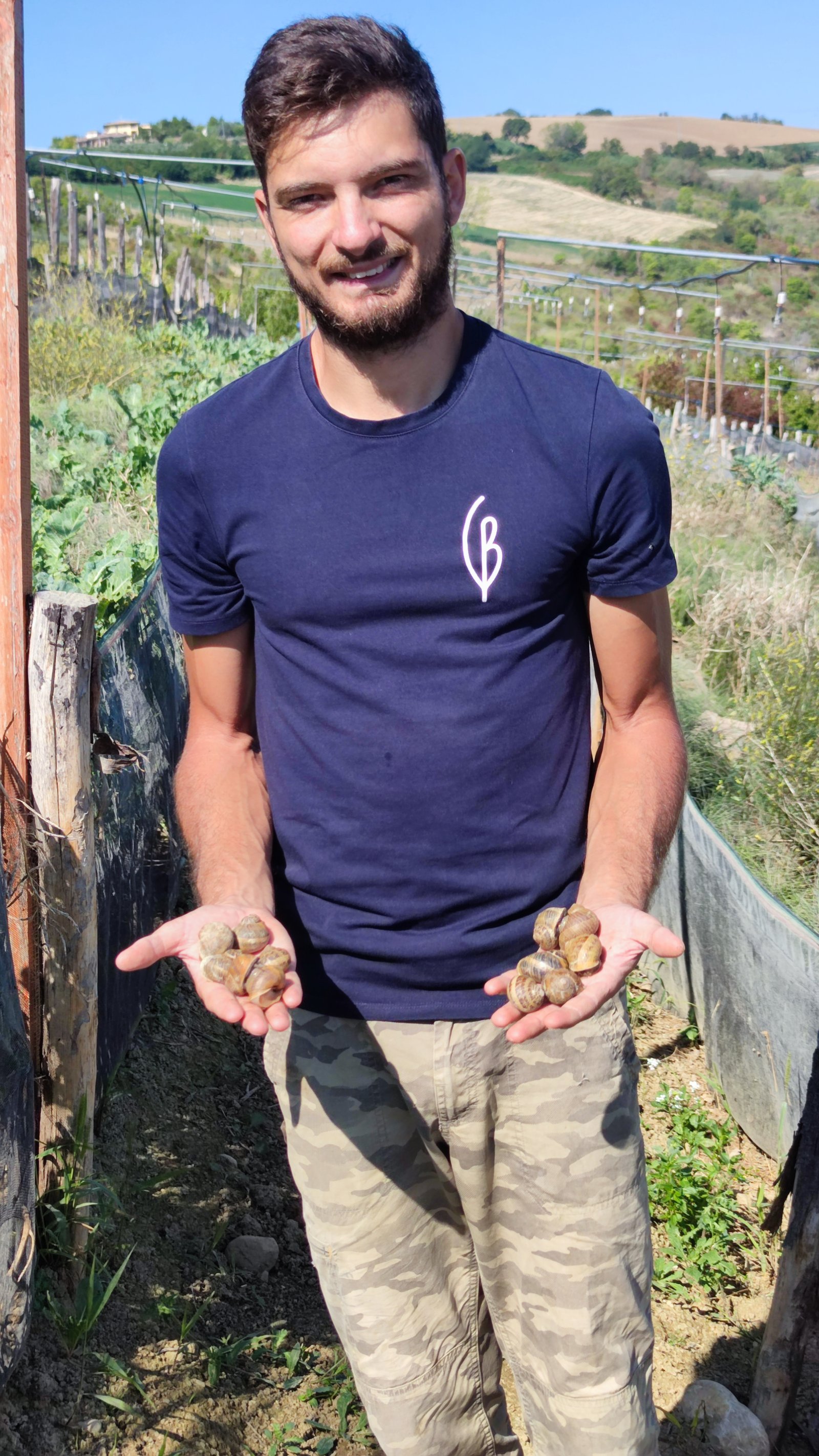 Francesco con le lumache